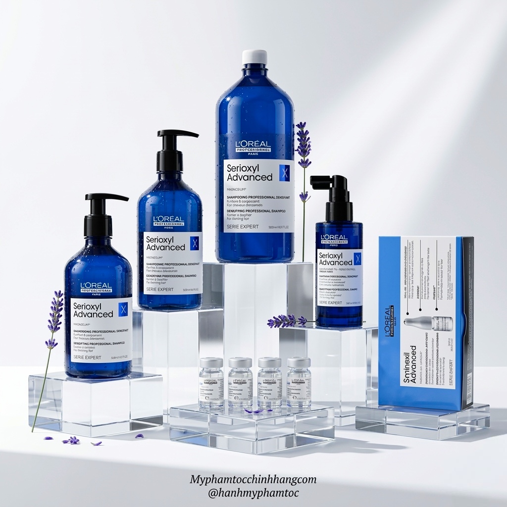 Dầu gội kích thích mọc tóc và làm dày tóc L'Oréal Serioxyl (L'Oréal Professionnel Serioxyl Advanced Purifier & Bodifier Shampoo)