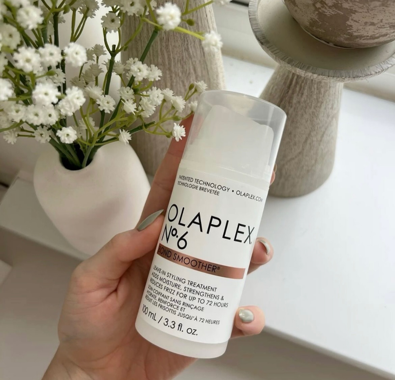 Kem dưỡng tạo kiểu phục hồi chống xơ rối OLAPLEX số 6 (Olaplex No.6 Bond Smoother Leave-In Styling Treatment)