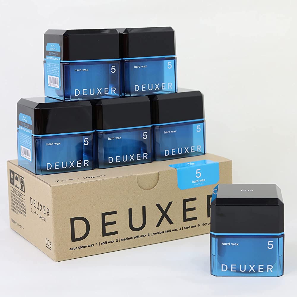 Sáp vuốt tóc (tạo kiểu cứng mờ) Number Three 003 DEUXER 5 Hard Wax 80g