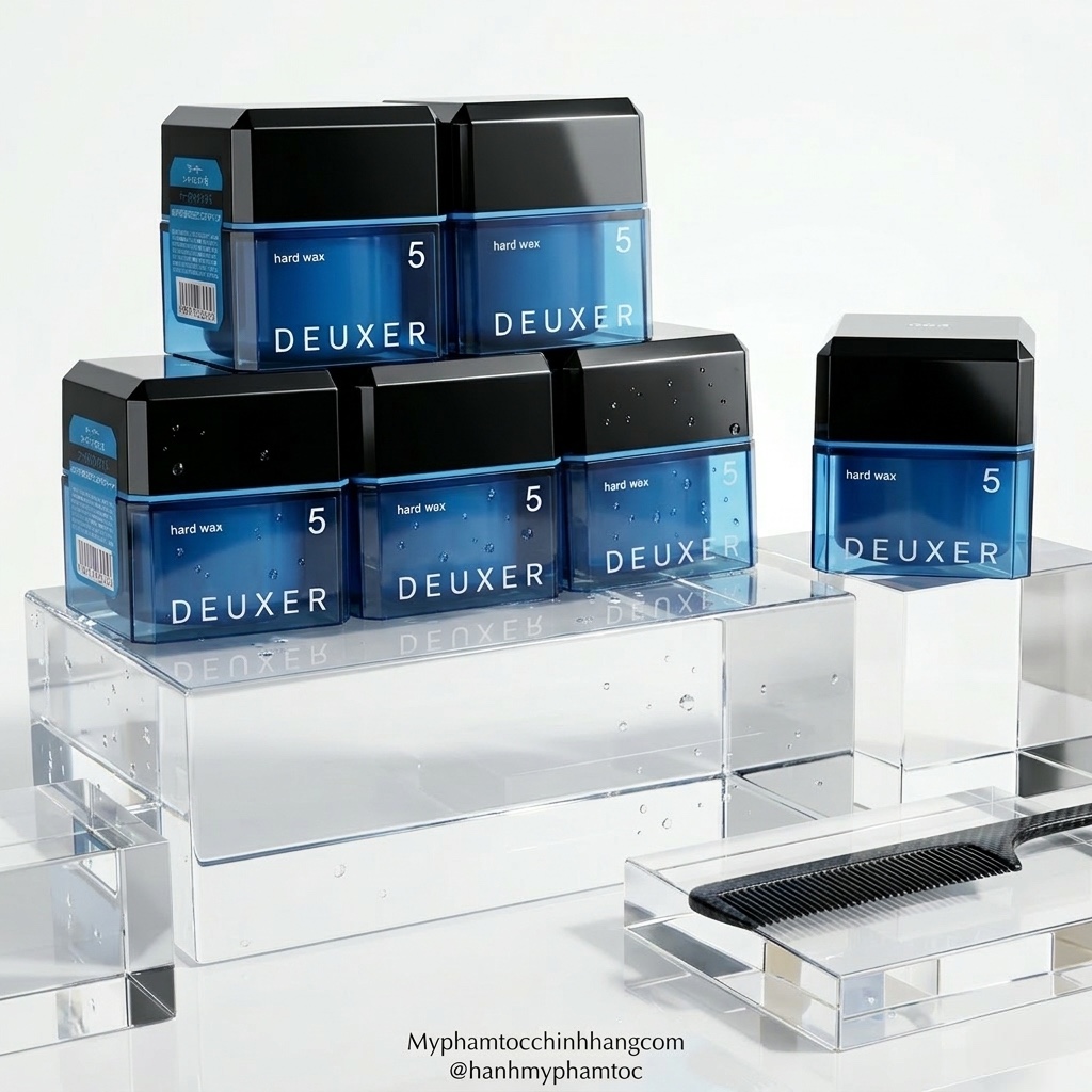 Sáp vuốt tóc (tạo kiểu cứng mờ) Number Three 003 DEUXER 5 Hard Wax 80g
