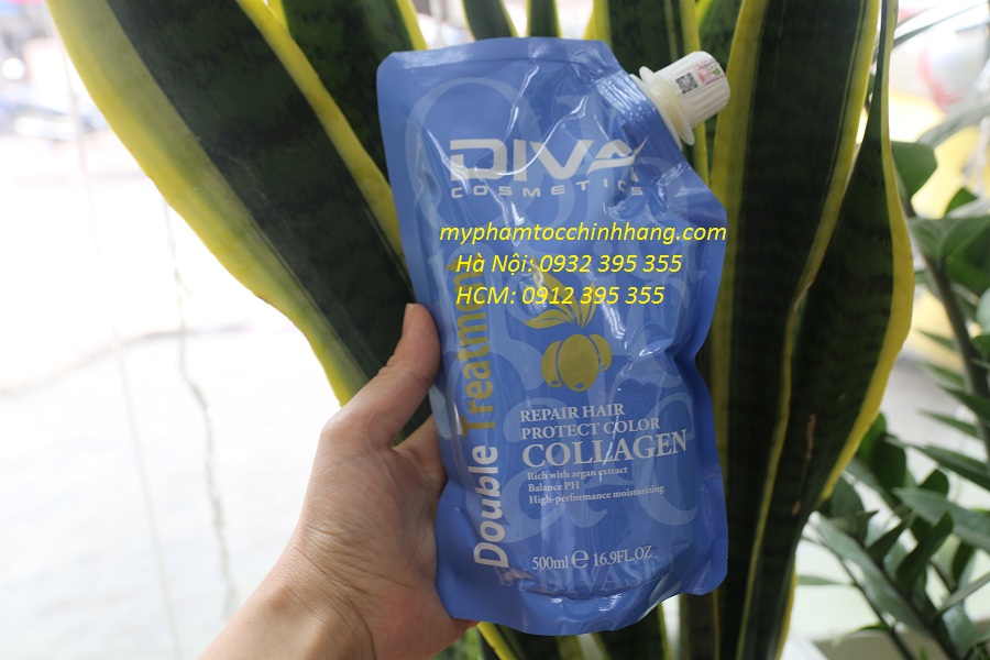 HẤP PHỤC HỒI  DIVA COLLAGEN REPAIR 500ML(DẠNG TÚI)