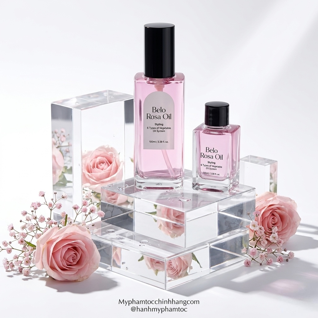 Tinh Dầu Dưỡng Tóc Hoa Hồng Bella Belo Rosa Oil Obsidian 30ml 100ml