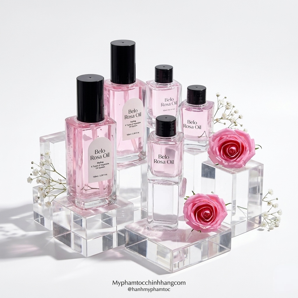 Tinh Dầu Dưỡng Tóc Hoa Hồng Bella Belo Rosa Oil Obsidian 30ml 100ml