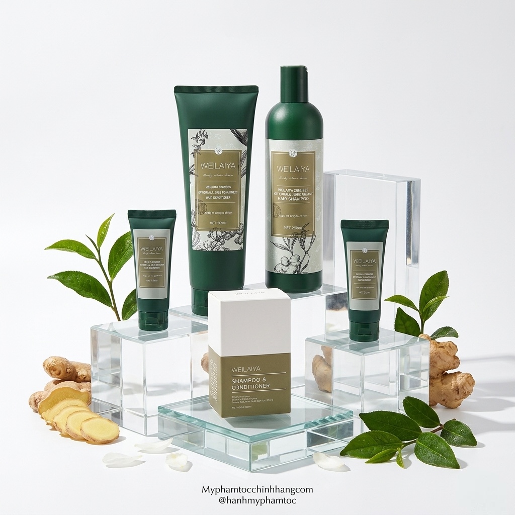 DẦU GỘI XẢ GỪNG WEILAIYA MẪU MỚI 400ML - 250ML