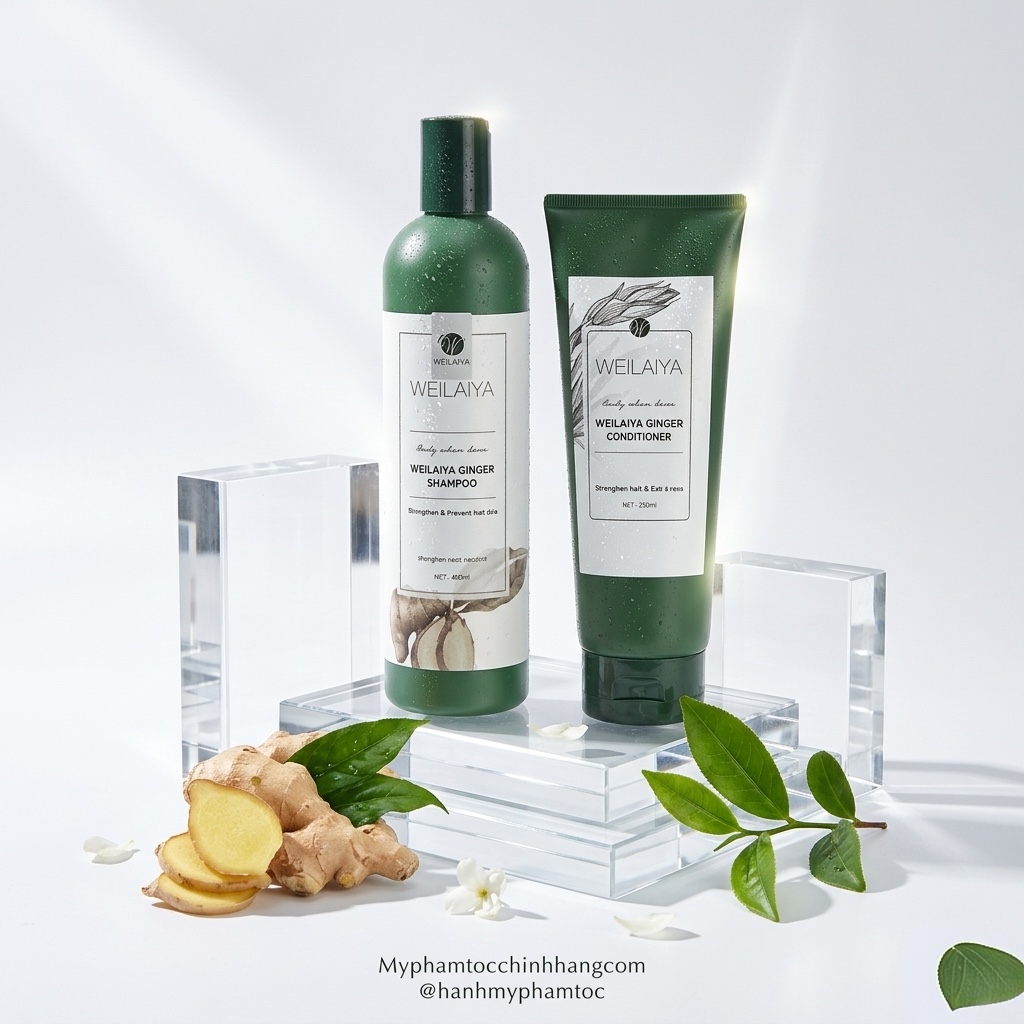 DẦU GỘI XẢ GỪNG WEILAIYA MẪU MỚI 400ML - 250ML