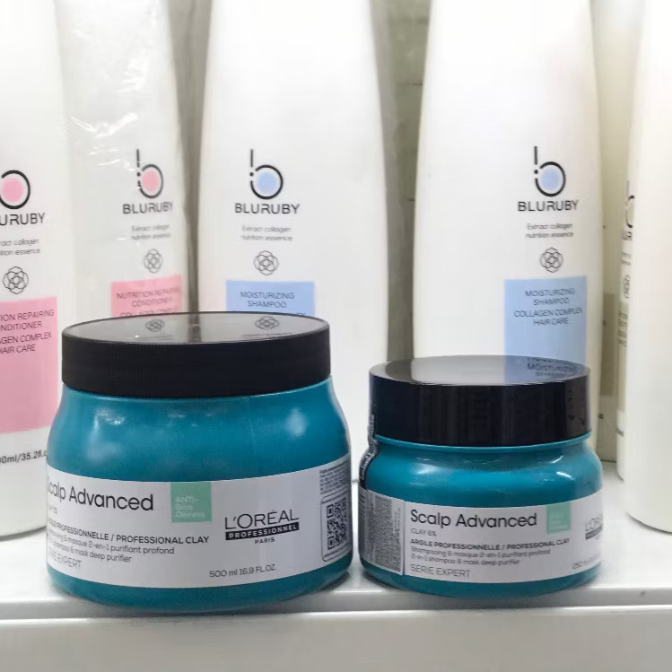 MẶT NẠ ĐẤT SÉT 2 TRONG 1 L'OREAL ANTI OILINESS CLAY  75ML 250ML TẨY DA CHẾT DA ĐẦU