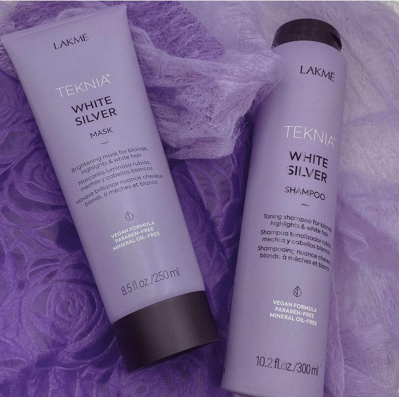 DẦU GỘI XẢ LAKME TEKNIA CHO TÓC NHUỘM MÀU BẠC 300ML - 250ML