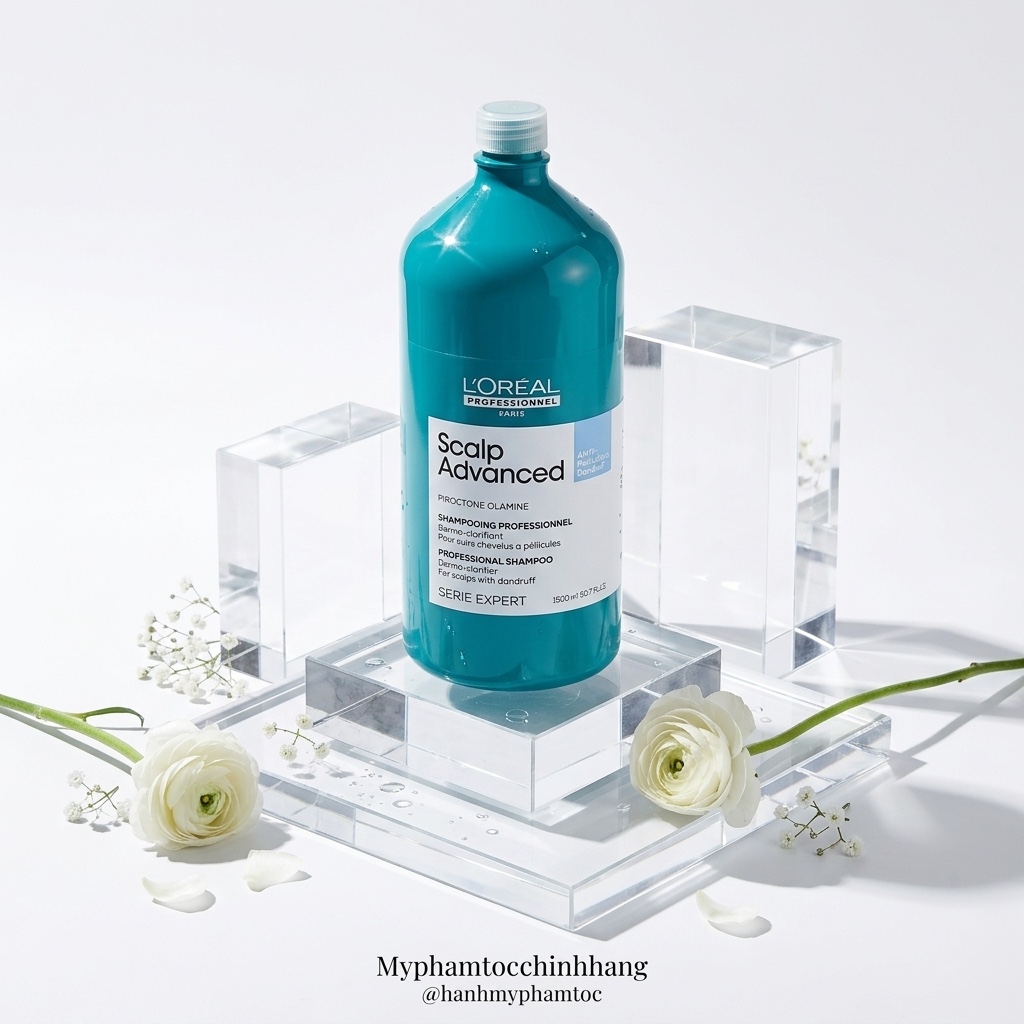Dầu Gội  Ngăn Gàu L'Oreal Scalp Advanced Anti-Dandruff Shampoo 300ml/500ml/1500ml