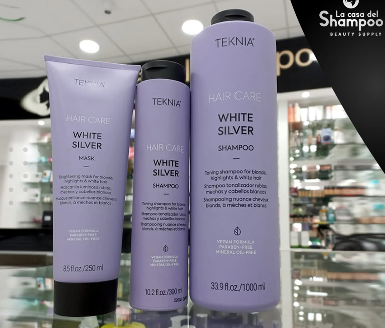 DẦU GỘI XẢ LAKME TEKNIA CHO TÓC NHUỘM MÀU BẠC 300ML - 250ML