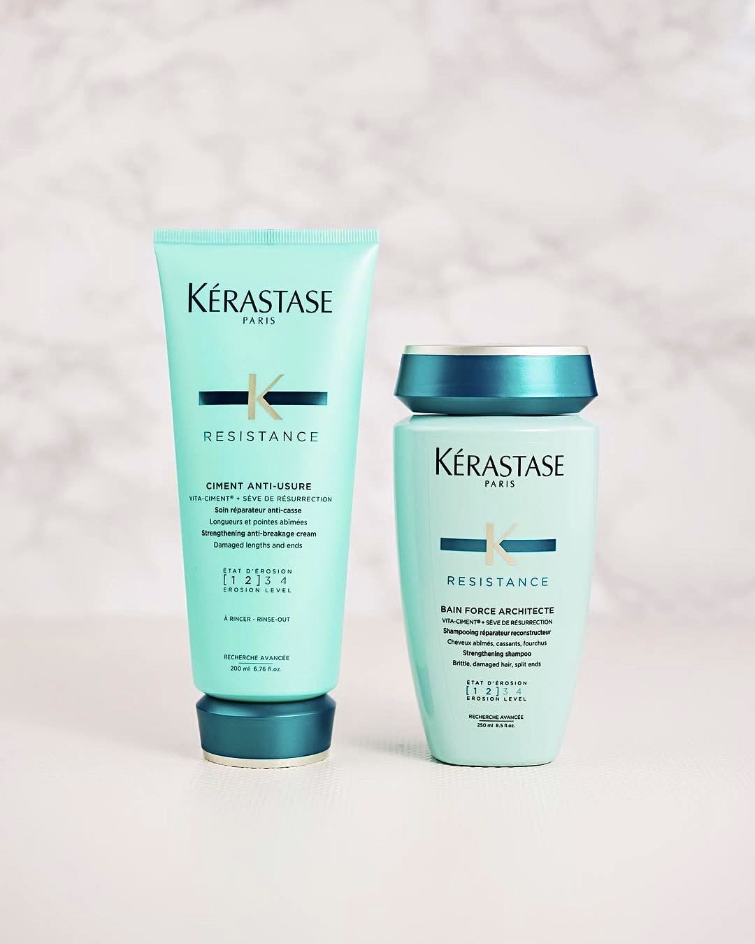 Bộ sản phẩm phục hồi tóc hư tổn Kérastase Résistance