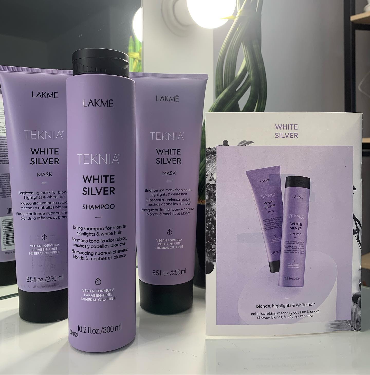 DẦU GỘI XẢ LAKME TEKNIA CHO TÓC NHUỘM MÀU BẠC 300ML - 250ML