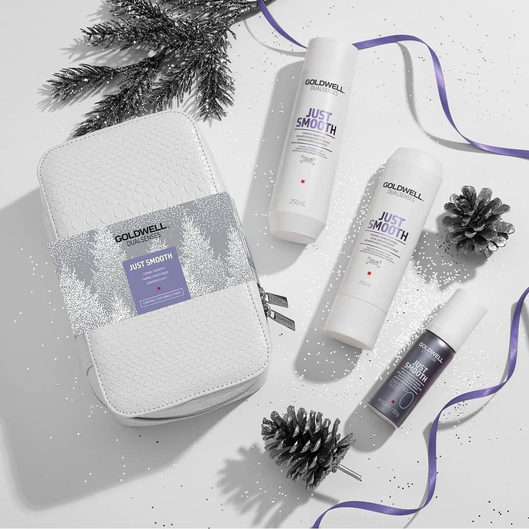 Dầu gội & xả Goldwell làm mượt tóc Dualsenses Just Smooth taming Shampoo & Conditioner