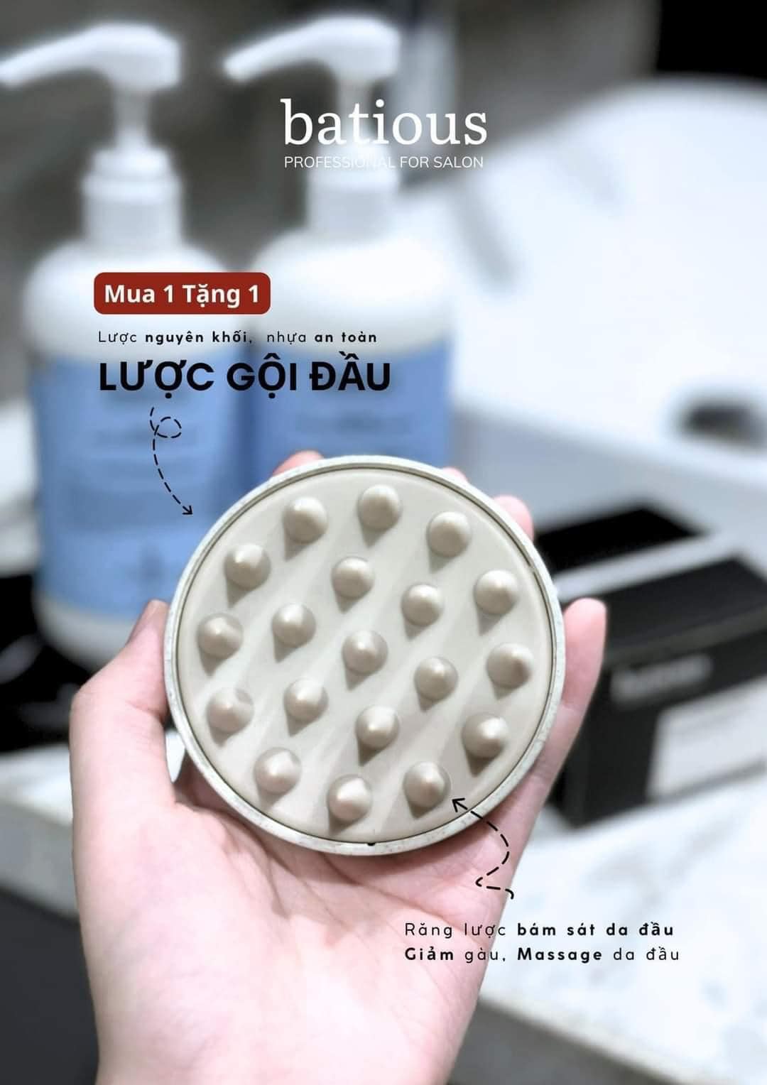 LƯỢC TĂM GỘI BATIOUS CÁC LOẠI