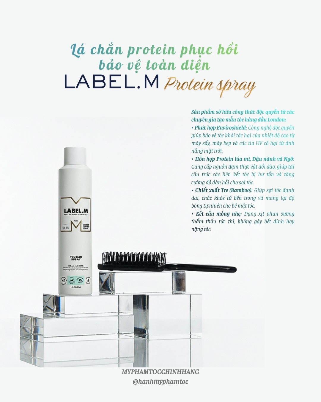 Xịt dưỡng tóc Label.m Protein Spray 250ml