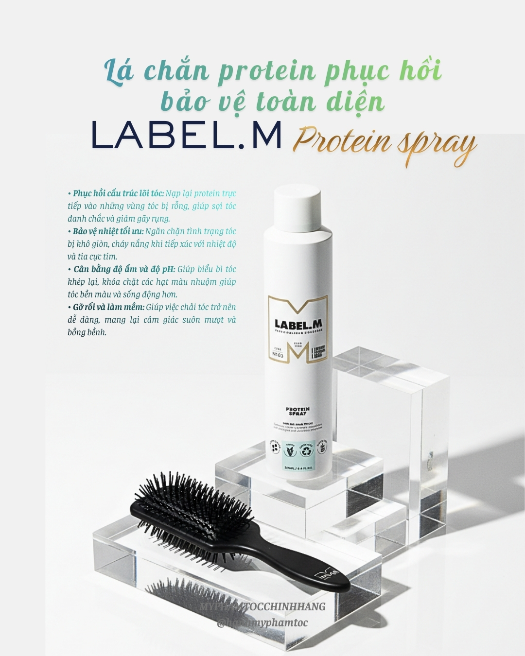 Xịt dưỡng tóc Label.m Protein Spray 250ml