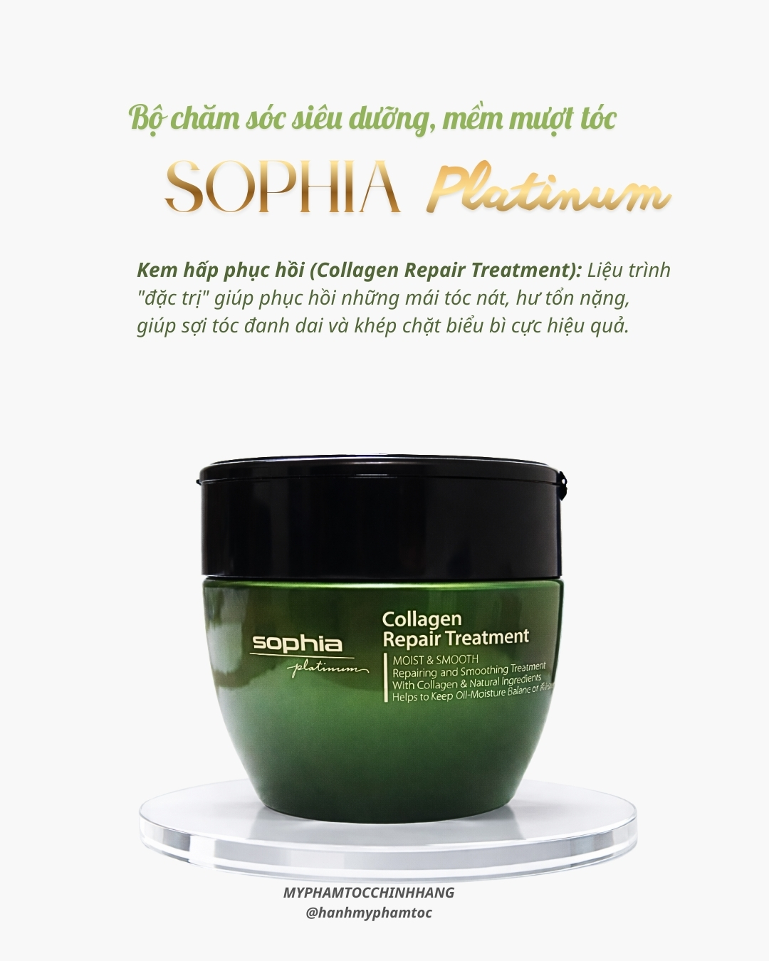 Hấp phục hồi thảo dược Sophia Herbal Collagen Hair Mask  450ML - 1000ML - 1500ml