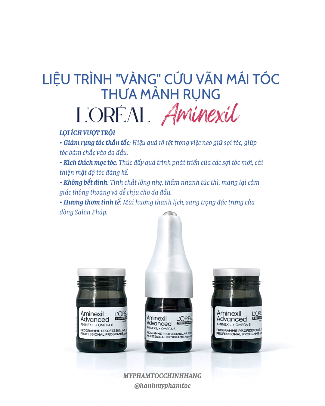 TINH CHẤT ĐẶC TRỊ GIẢM RỤNG L'OREAL AMINEXIL 10*6ML