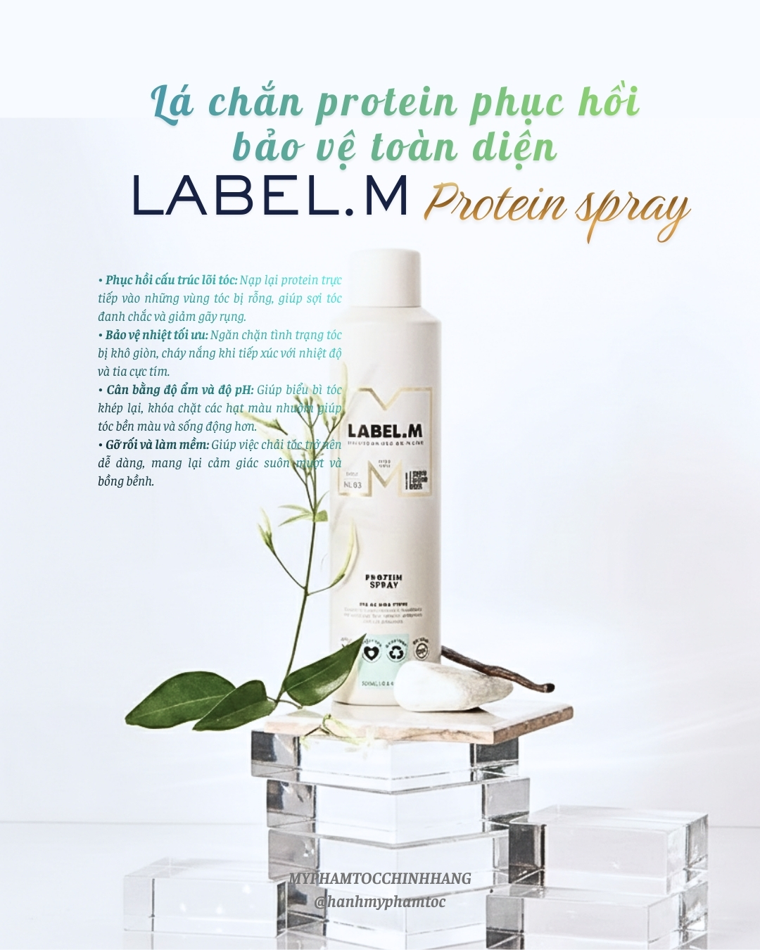 Xịt dưỡng tóc Label.m Protein Spray 250ml
