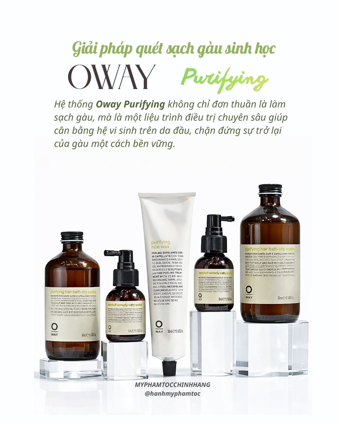 Dầu Gội Trị Gàu Cho Da Đầu Khô Oway Purifying Hair Bath for Dry Scalps