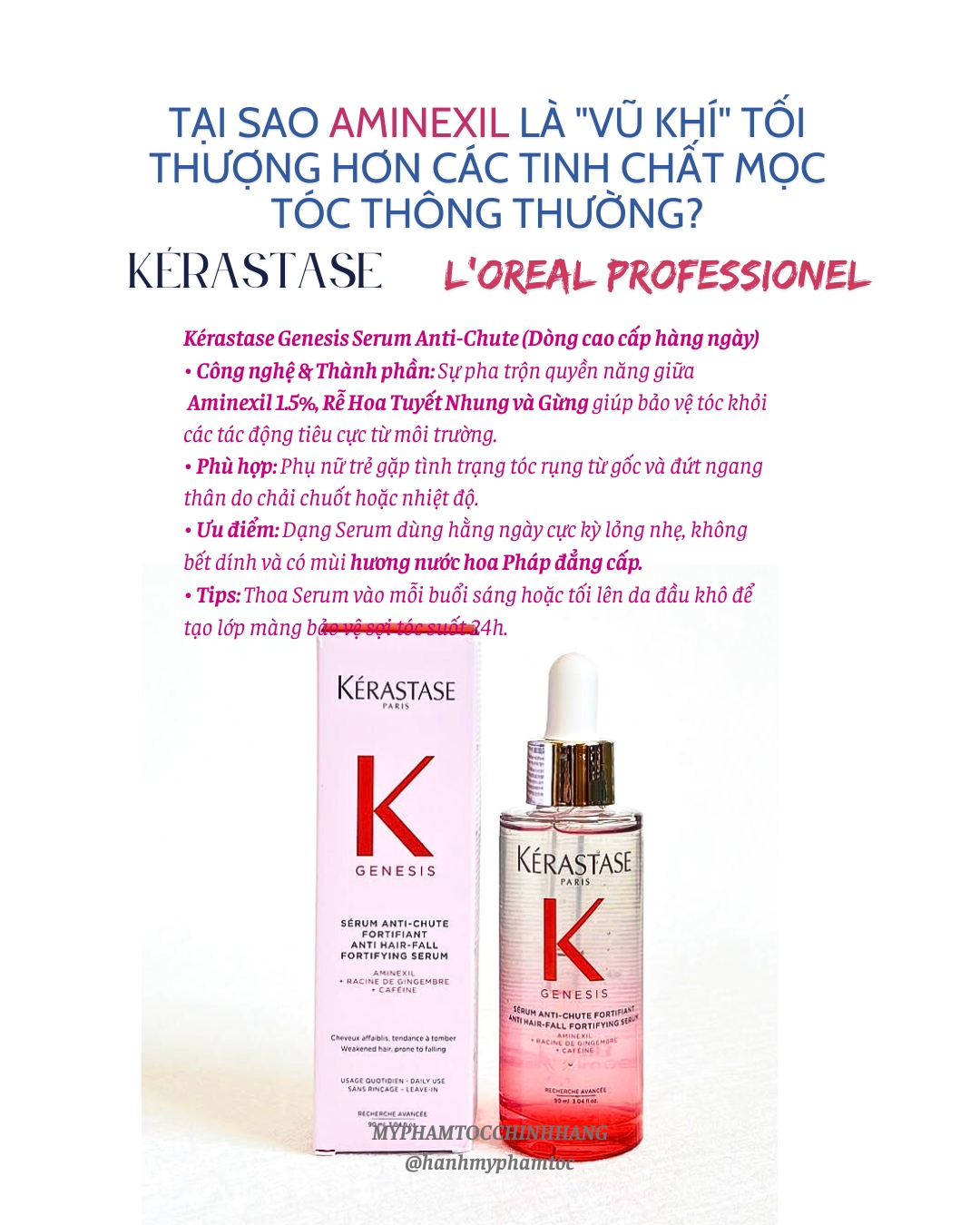 Serum chống rụng tóc Kérastase Genesis Serum Anti-Chute Fortifiant 90ml