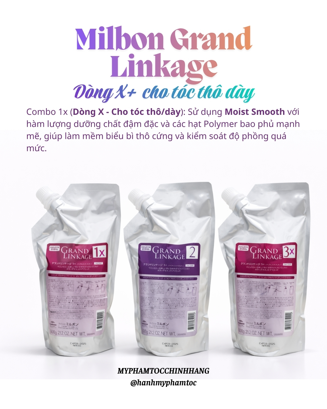 Bộ hấp phục hồi tóc hư tổn 3 bước Milbon Deesse’s Hair Treatment 3 Steps