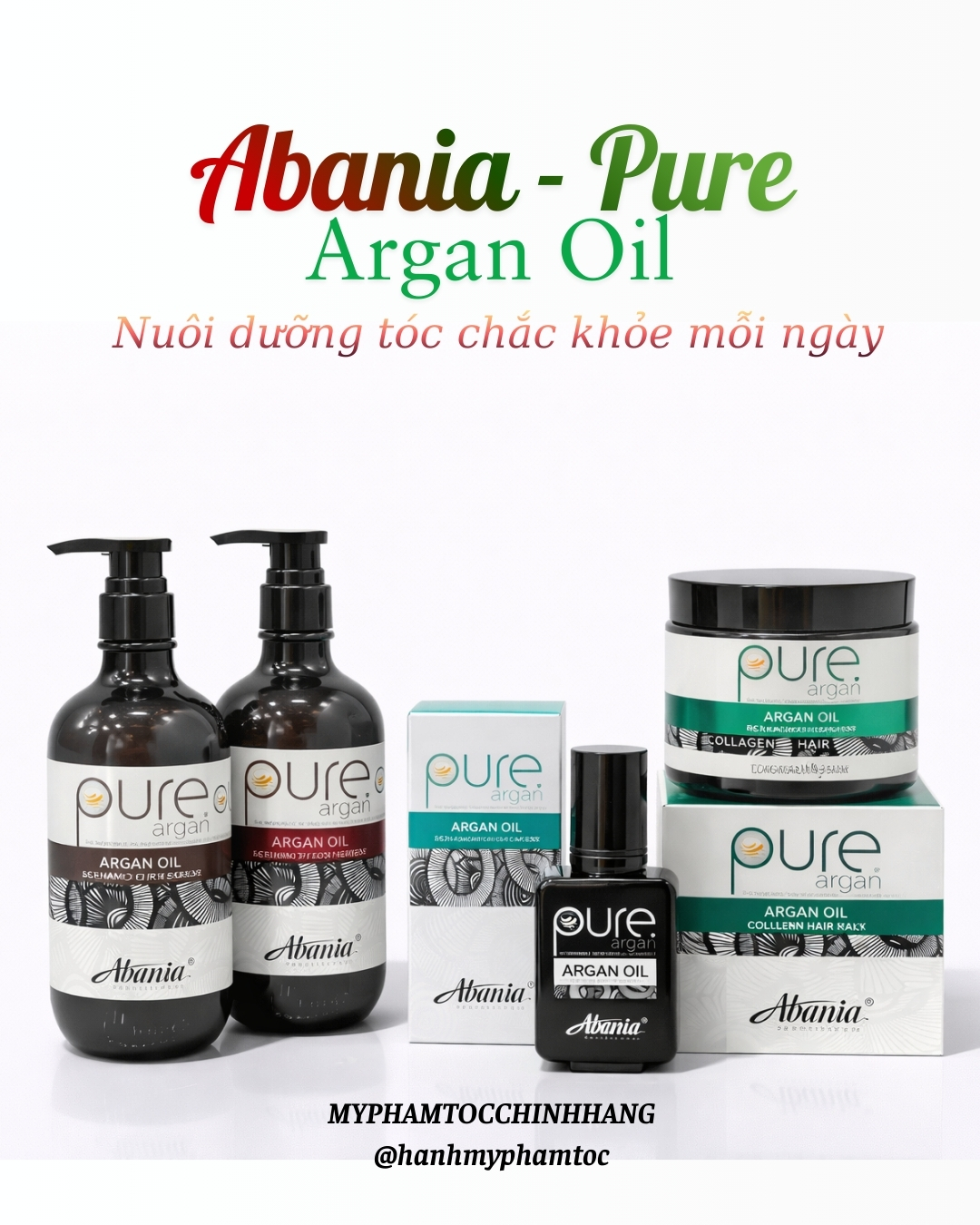 Dầu gội xả Abania Pure Argan 500ml