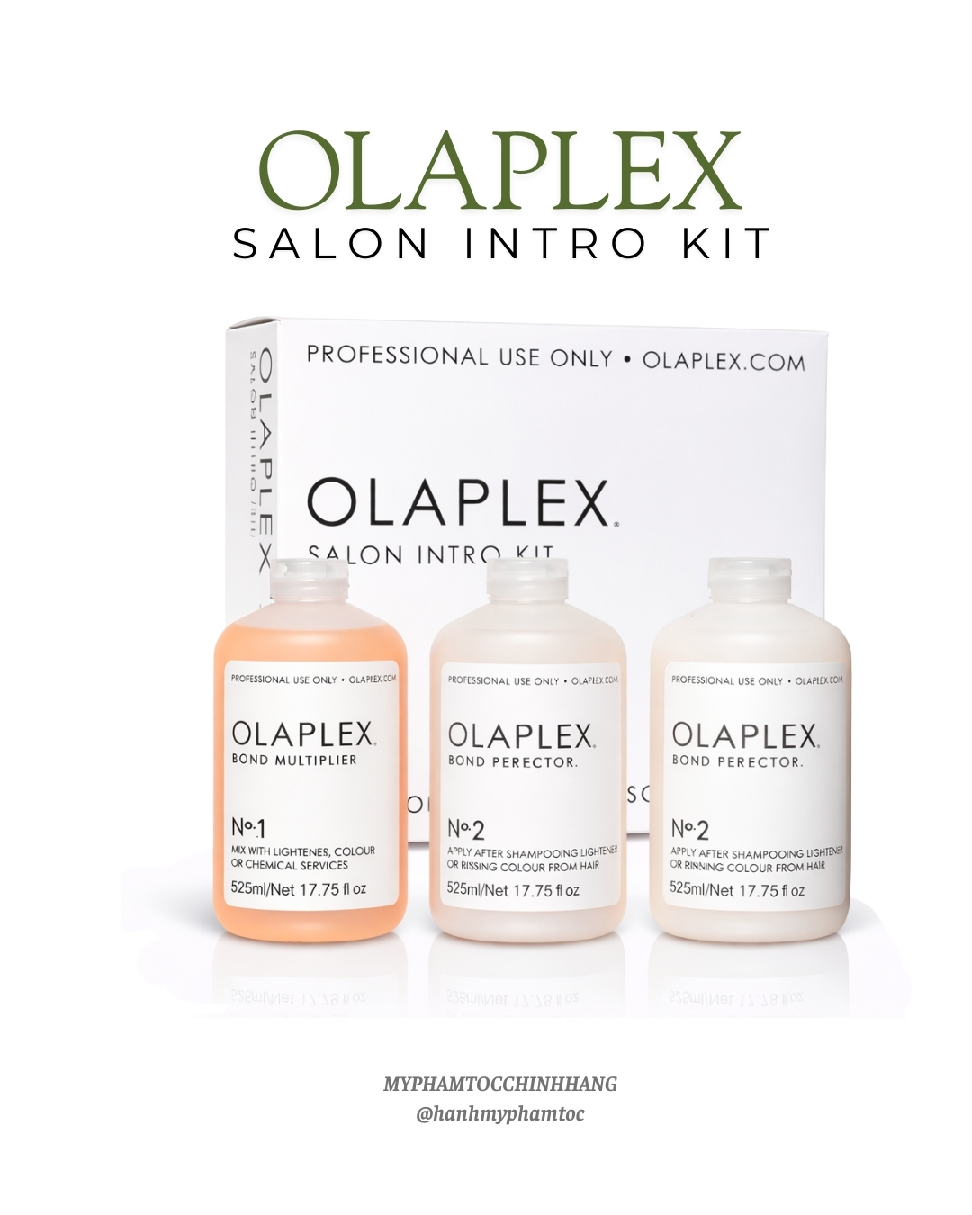 Bộ phục hồi tóc chuyên sâu Olaplex No.1 & No.2 dung tích 525ml