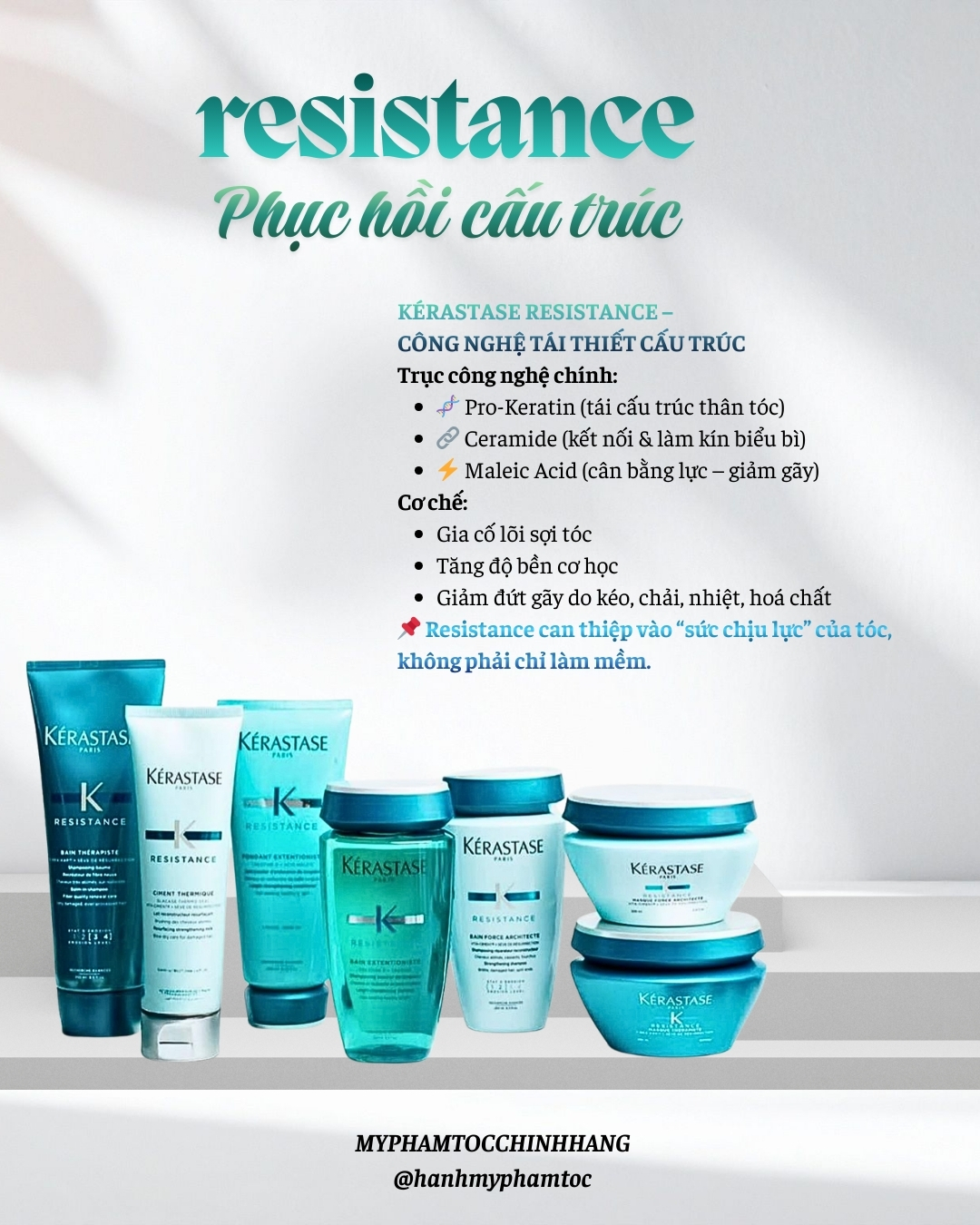Bộ sản phẩm phục hồi tóc hư tổn Kérastase Résistance