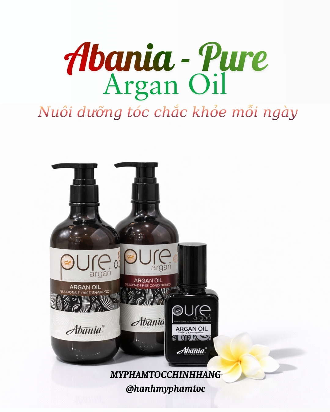 Dầu gội xả Abania Pure Argan 500ml