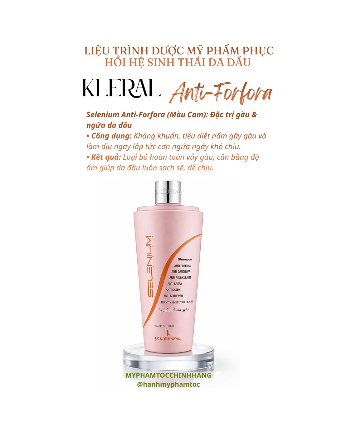 Dầu gội trị gàu KLERAL SYSTEM Anti-Dandruff Shampoo