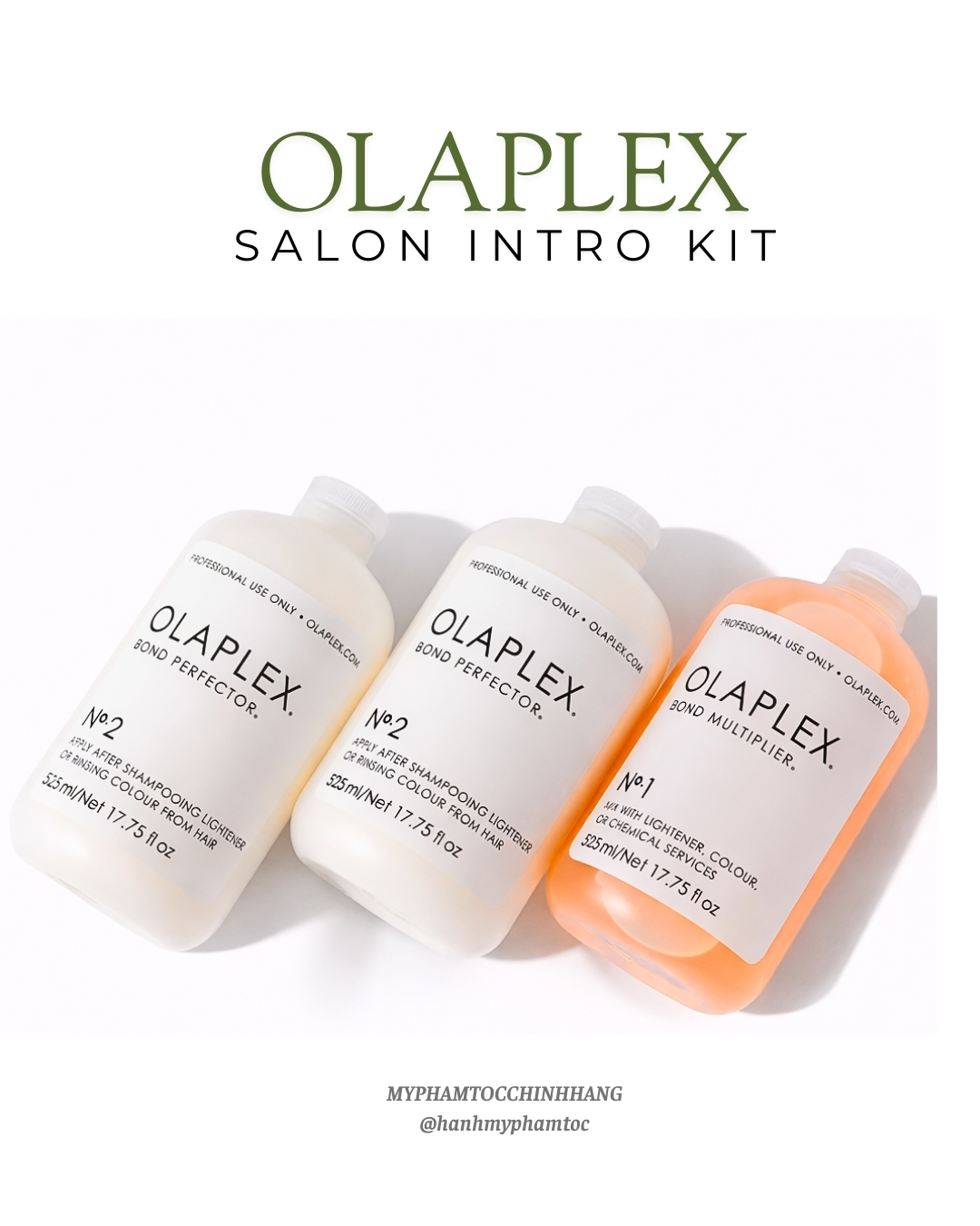 Bộ phục hồi tóc chuyên sâu Olaplex No.1 & No.2 dung tích 525ml