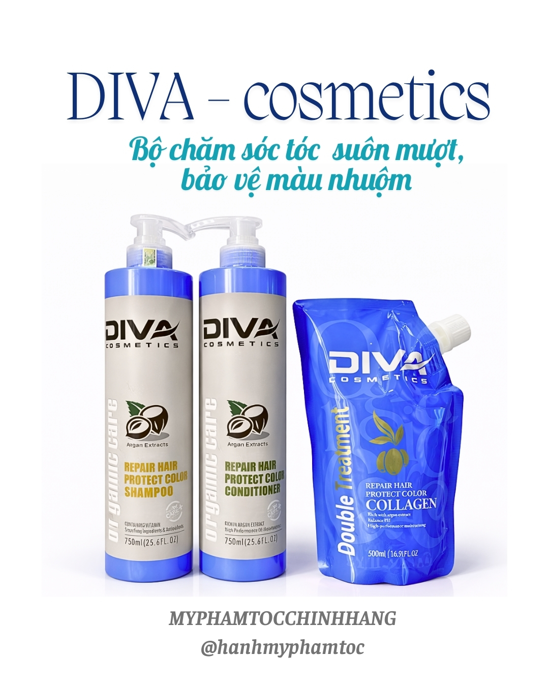 Kem hấp phục hồi chuyên sâu Divasea Collagen Hair Mask 500ml