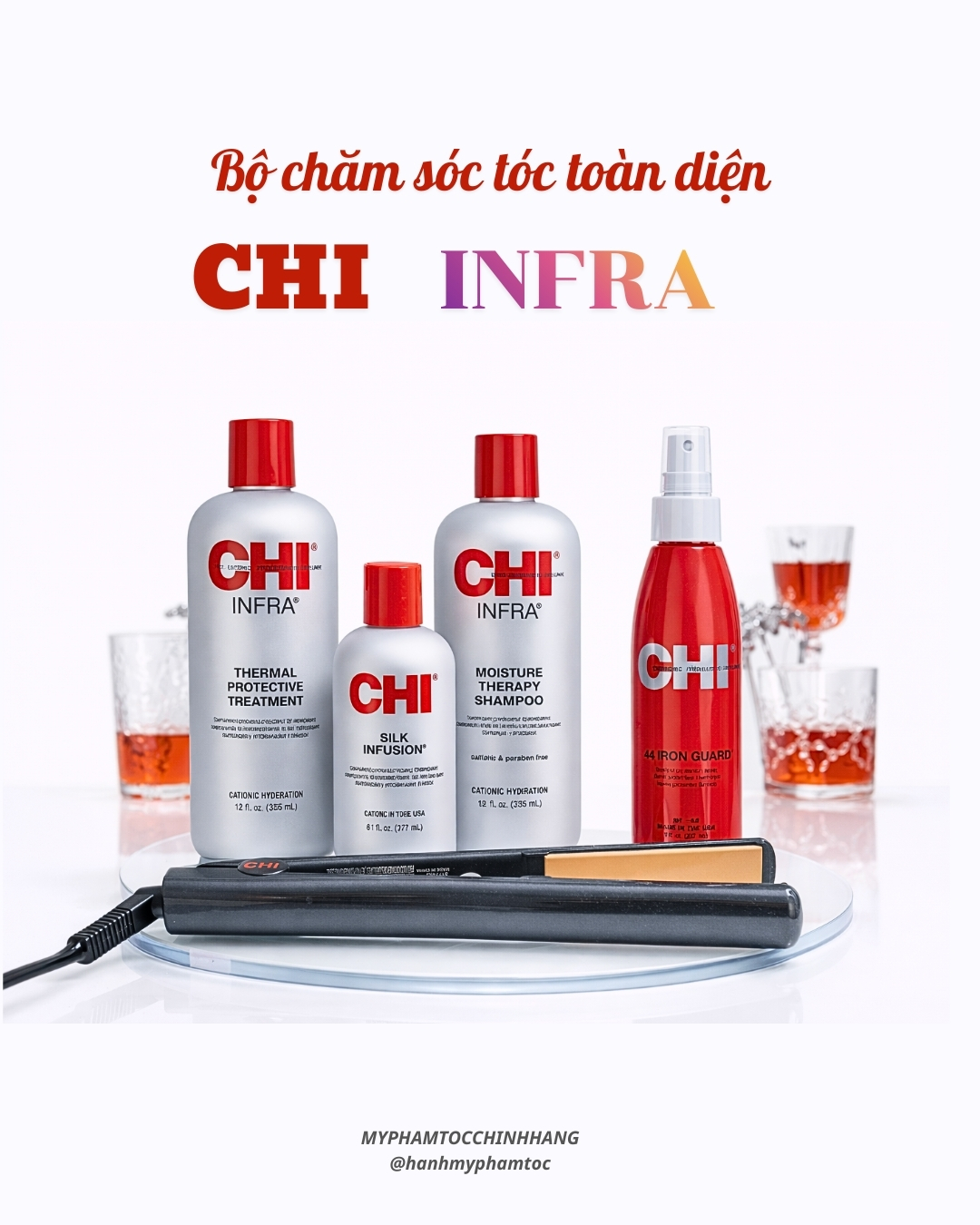 Dầu gội xả CHI Infra  (CHI Infra Shampoo & Treatment) 355ml 946ml