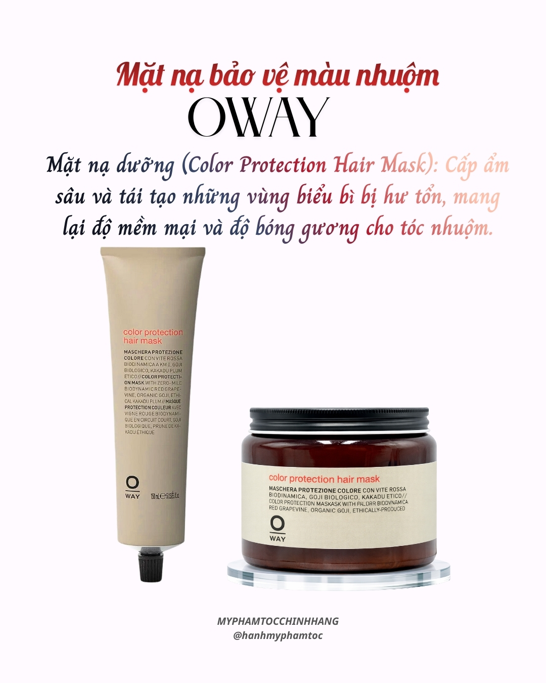 Dầu Gội và mặt nạ Bảo Vệ Màu Nhuộm Oway  Color Protection 240ml - 950ml