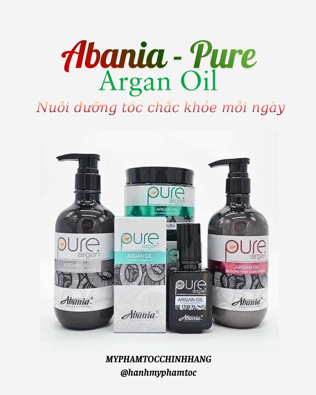 Dầu gội xả Abania Pure Argan 500ml