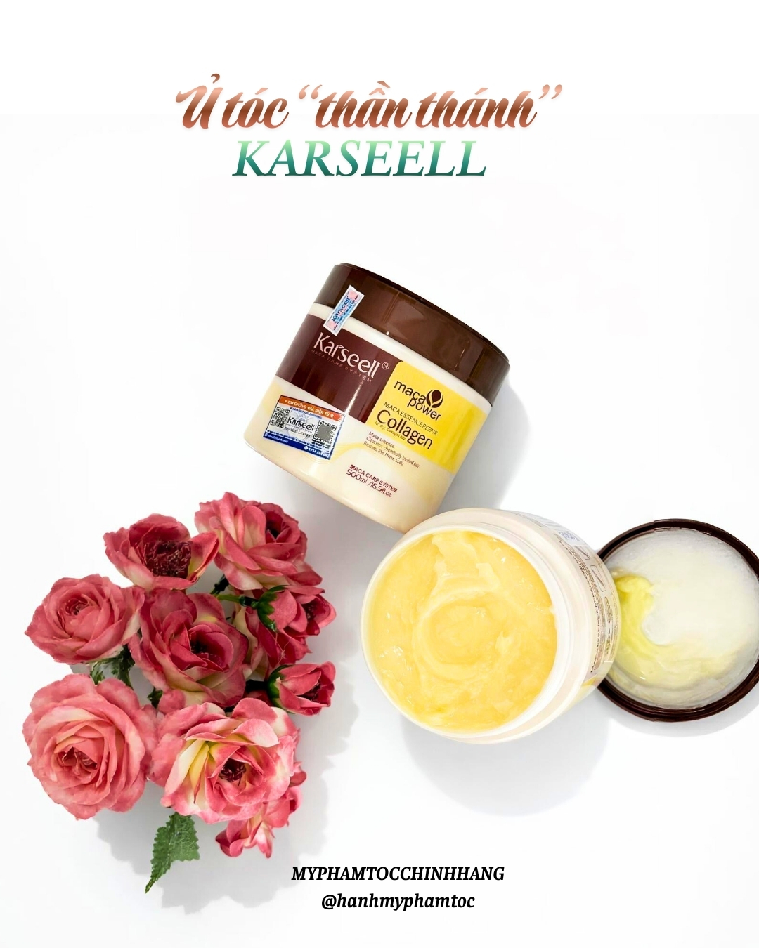 DẦU HẤP TÓC KARSEELL MACA COLLAGEN SIÊU MỀM MƯỢT TÓC 100ML 500ML (DẠNG HŨ VÀ DẠNG TÚI)