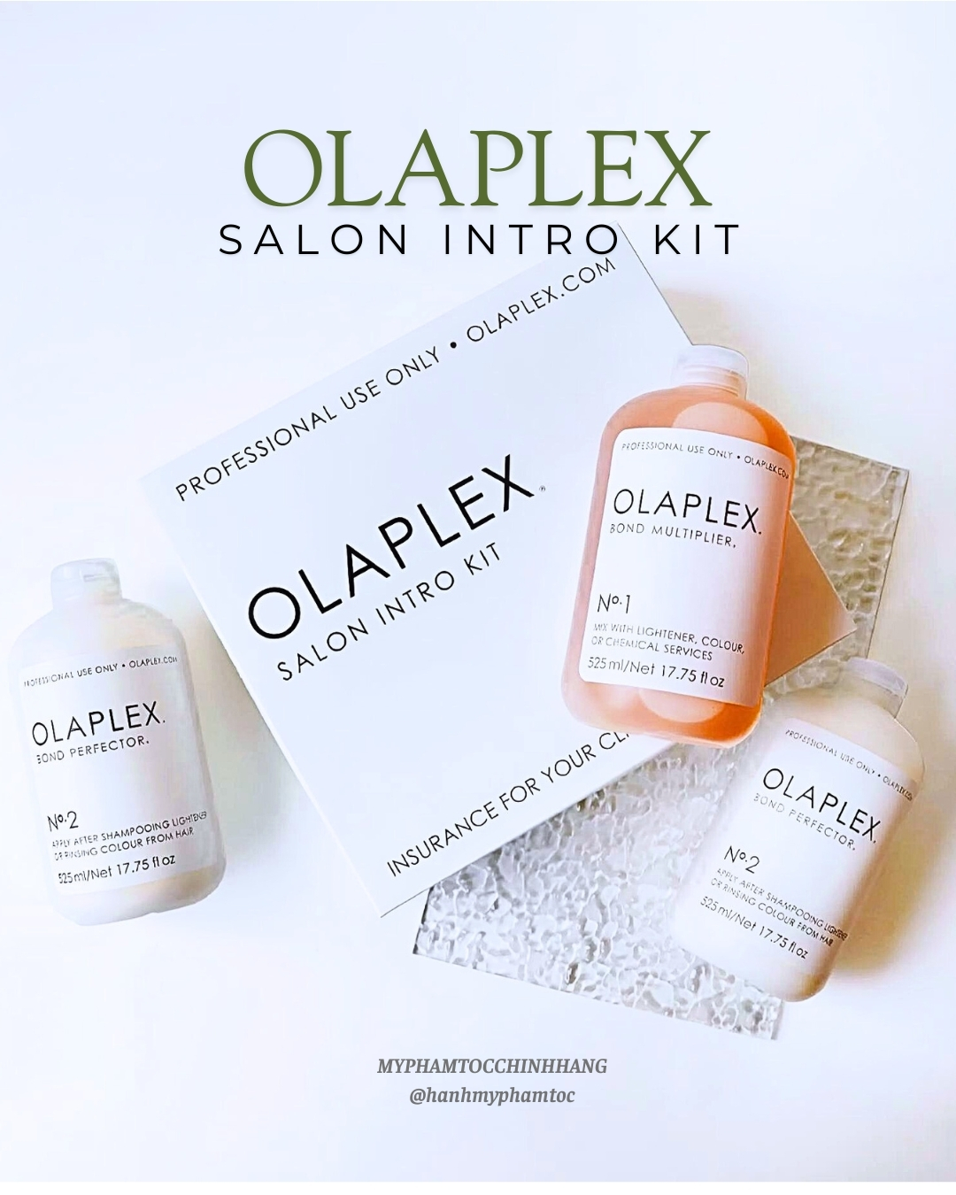 Bộ phục hồi tóc chuyên sâu Olaplex No.1 & No.2 dung tích 525ml