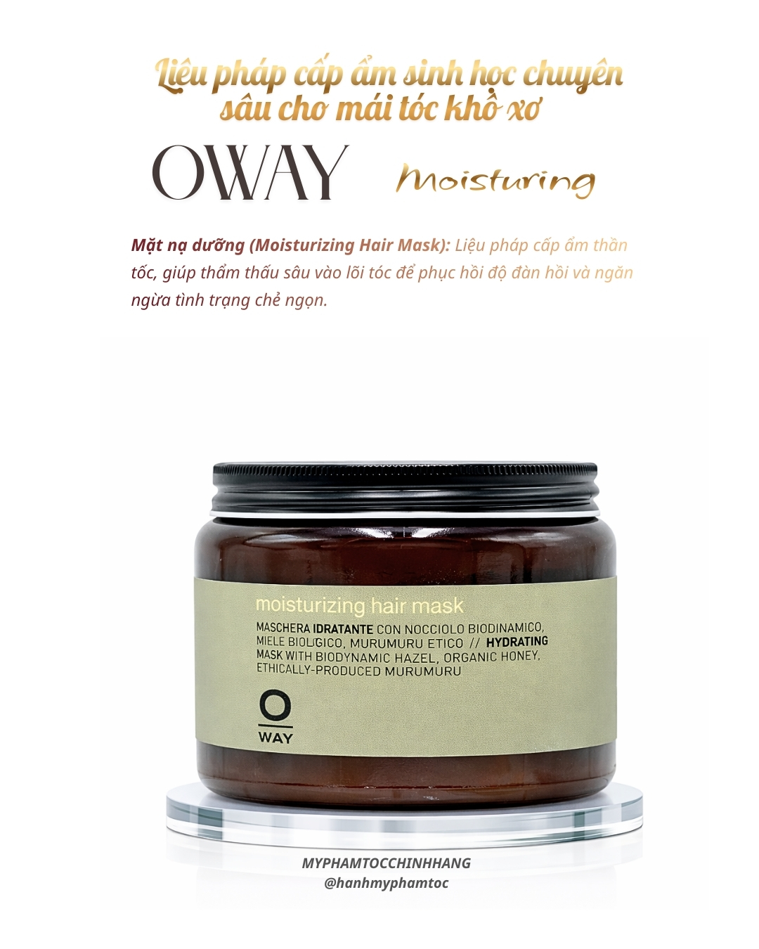 Dầu Gội và mặt nạ Dưỡng Ẩm Oway Moisturizing Hair 240ml/ 950ml/ 500ml