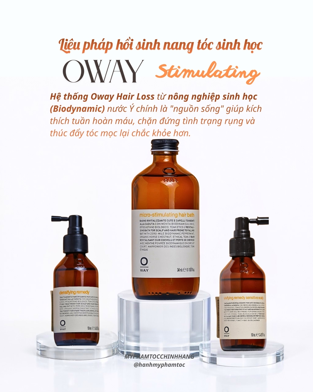 Dầu Gội Chống Rụng Tóc OWAY Micro-Stimulating Hair Bath 240ml/ 950ml