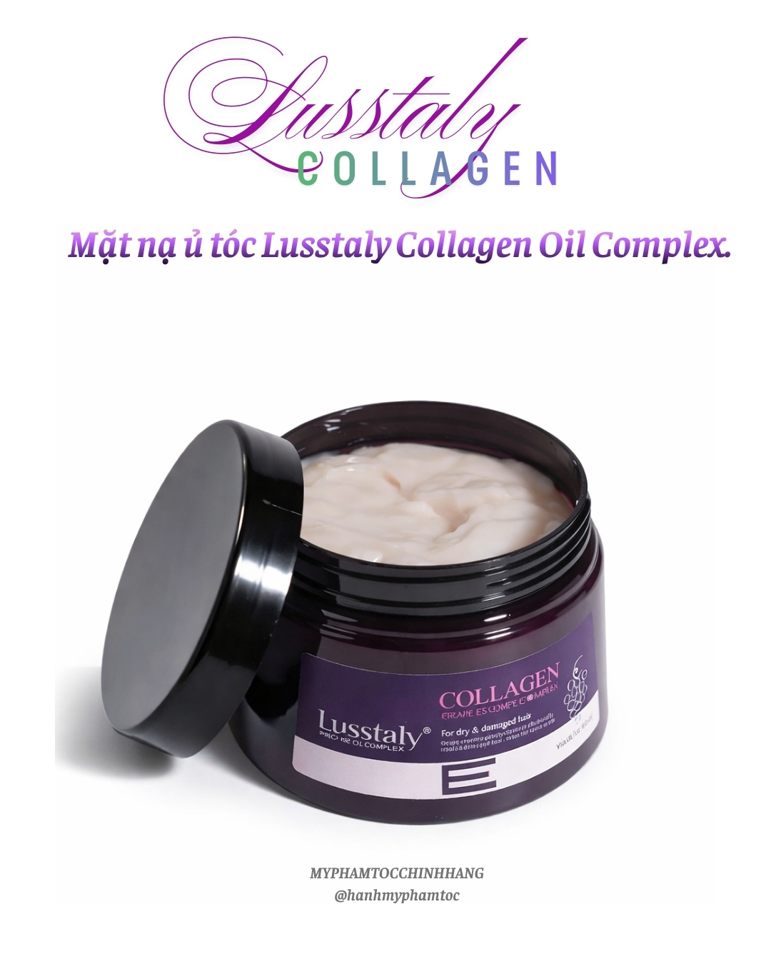 HẤP PHỤC HỒI LUSSTALY COLLAGEN VITAMIN E 500ML