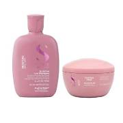 Dầu gội, mặt nạ tóc, kem xả khô giữ ẩm Alfaparf Milano SDL Moisture (Semi Di Lino Moisture Nutritive Low Shampoo, Mask & Leave-in Conditioner)
