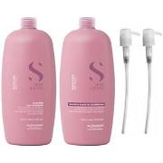 Dầu gội, mặt nạ tóc, kem xả khô giữ ẩm Alfaparf Milano SDL Moisture (Semi Di Lino Moisture Nutritive Low Shampoo, Mask & Leave-in Conditioner)