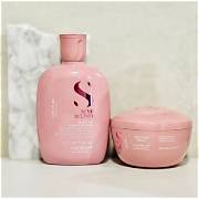 Dầu gội, mặt nạ tóc, kem xả khô giữ ẩm Alfaparf Milano SDL Moisture (Semi Di Lino Moisture Nutritive Low Shampoo, Mask & Leave-in Conditioner)