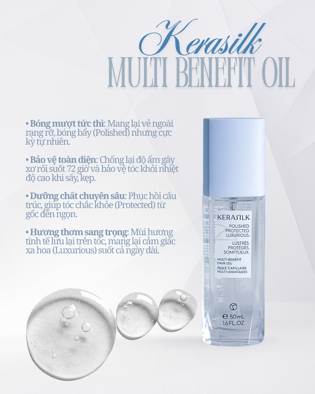 Tinh dầu đa công dụng Kerasilk Multi-Benefit Hair Oil 50ml