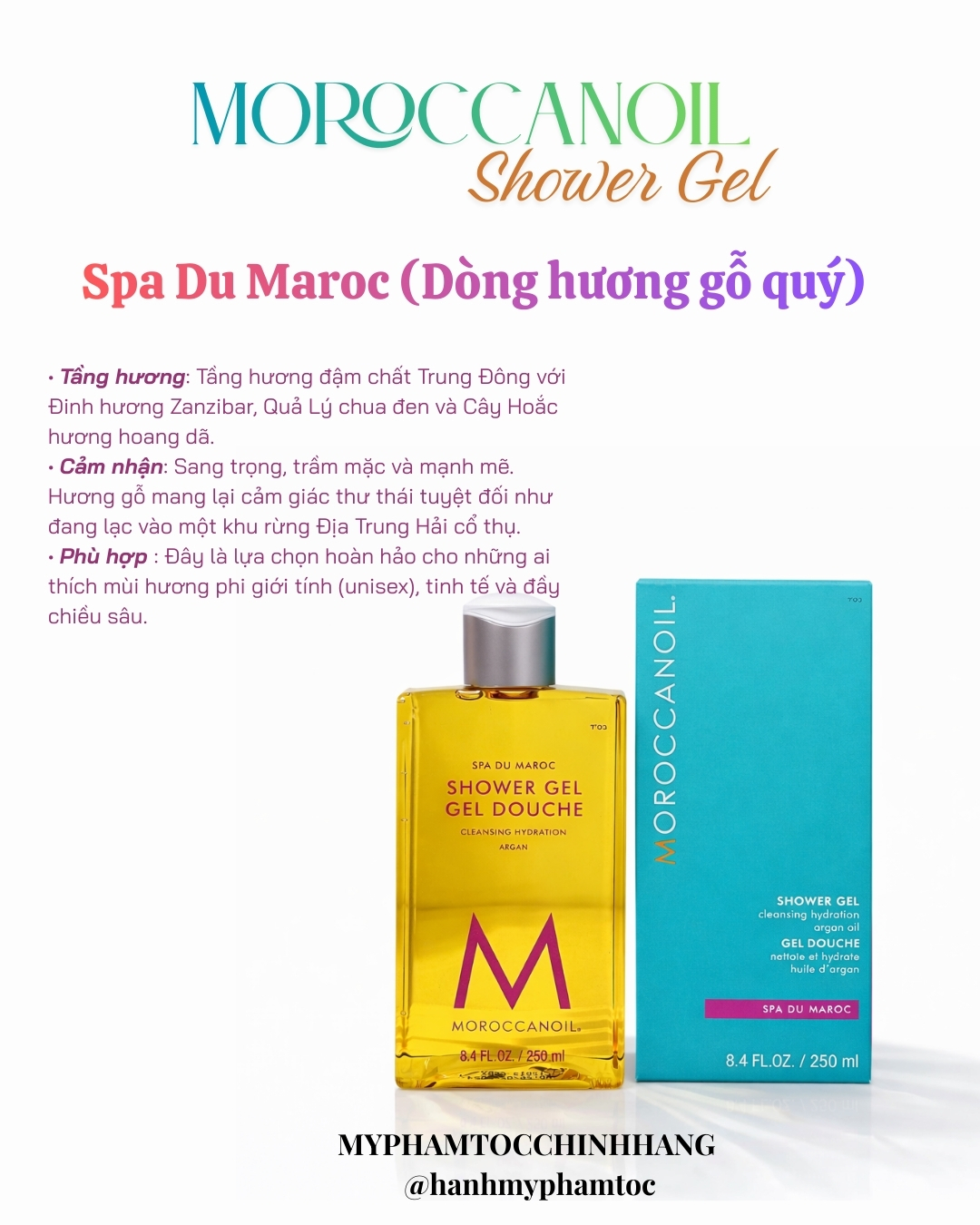 Gel tắm dưỡng ẩm Moroccanoil Shower Gel 250ml