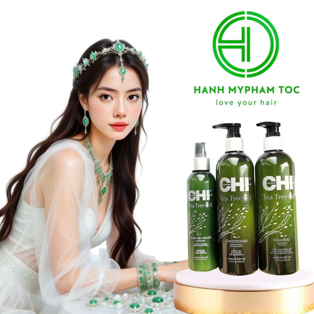 Dầu gội xả CHI tinh dầu tràm trà (CHI Tea Tree Oil Shampoo & Conditioner) 340ml - 739ml