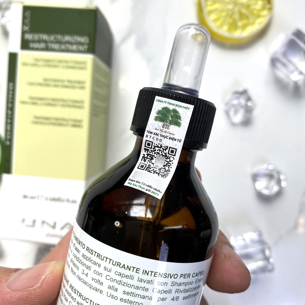 Tinh chất phục hồi tóc chuyên sâu UNA Rolland Restructurizing Hair Treatment 90ml