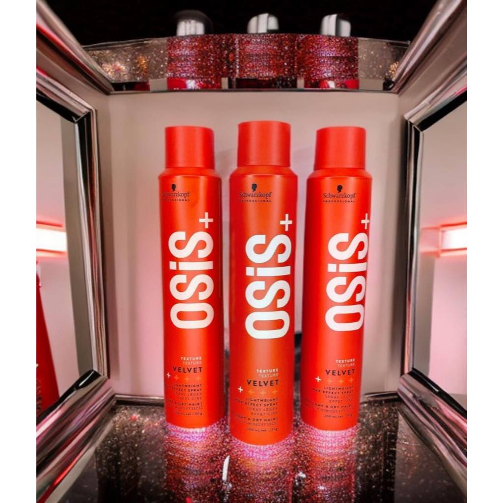 Gôm (keo xịt) Giữ Nếp Tóc Nhẹ Và Bóng Mượt OSIS+ VELVET 200ml