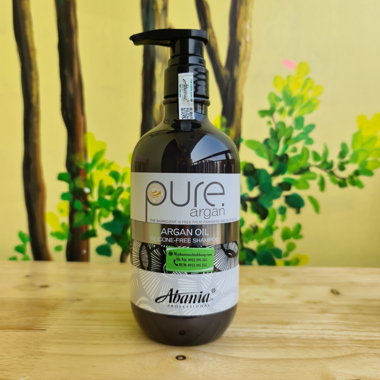 DẦU GỘI XẢ DƯỠNG CHẤT PHỤC HỒI ABANIA PURE ARGAN 500ML*2