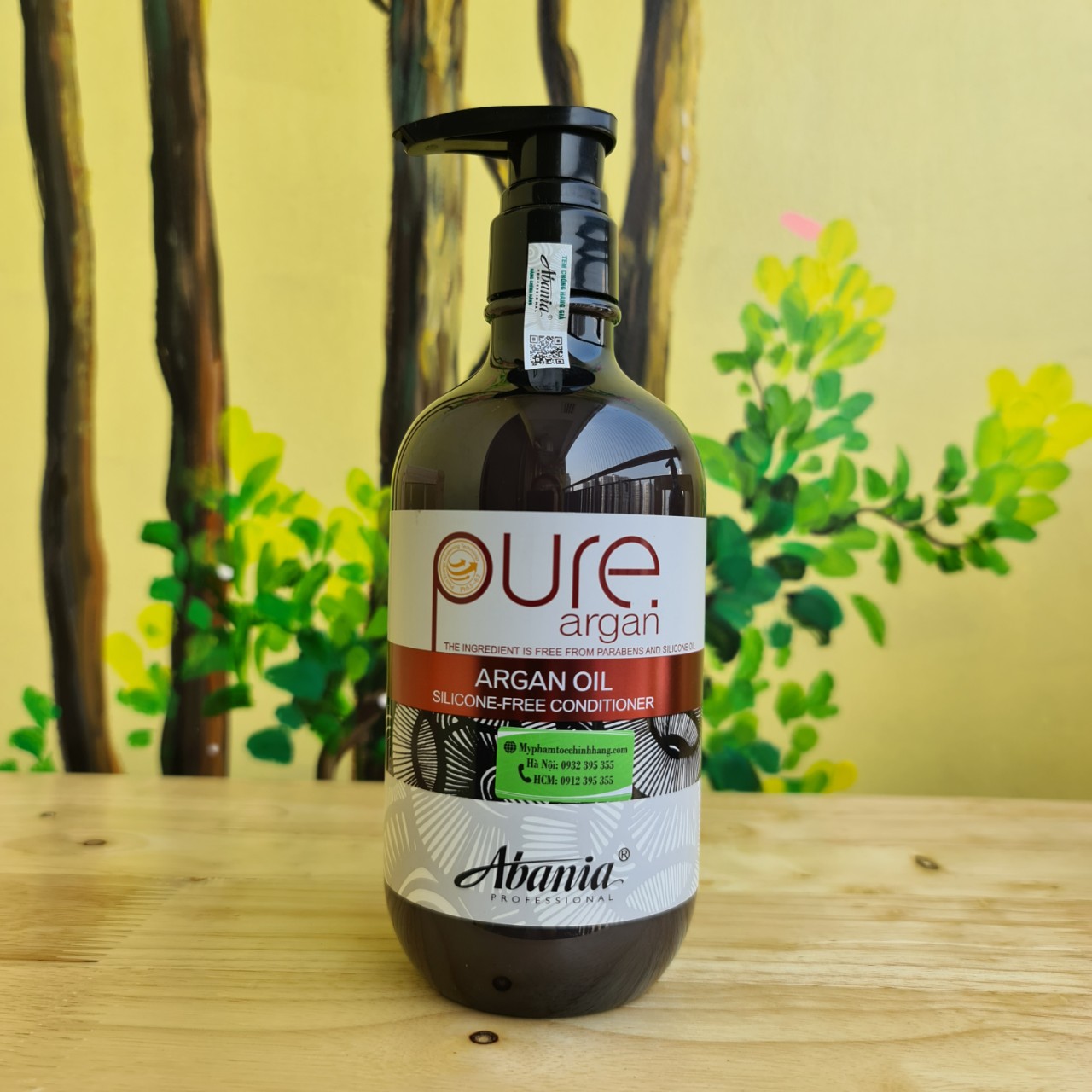 DẦU GỘI XẢ DƯỠNG CHẤT PHỤC HỒI ABANIA PURE ARGAN 500ML*2